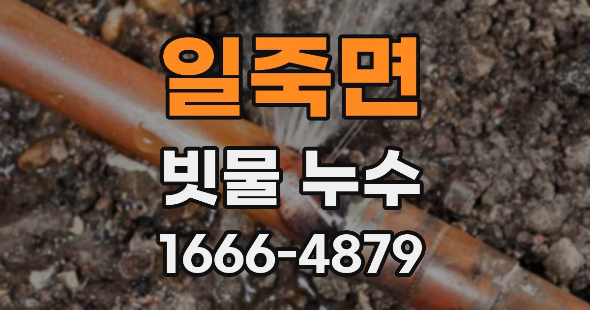 일죽면 빗물 누수