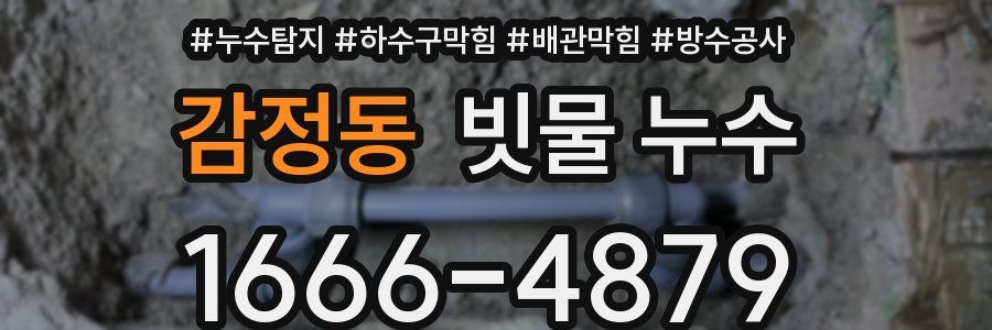 감정동 빗물 누수