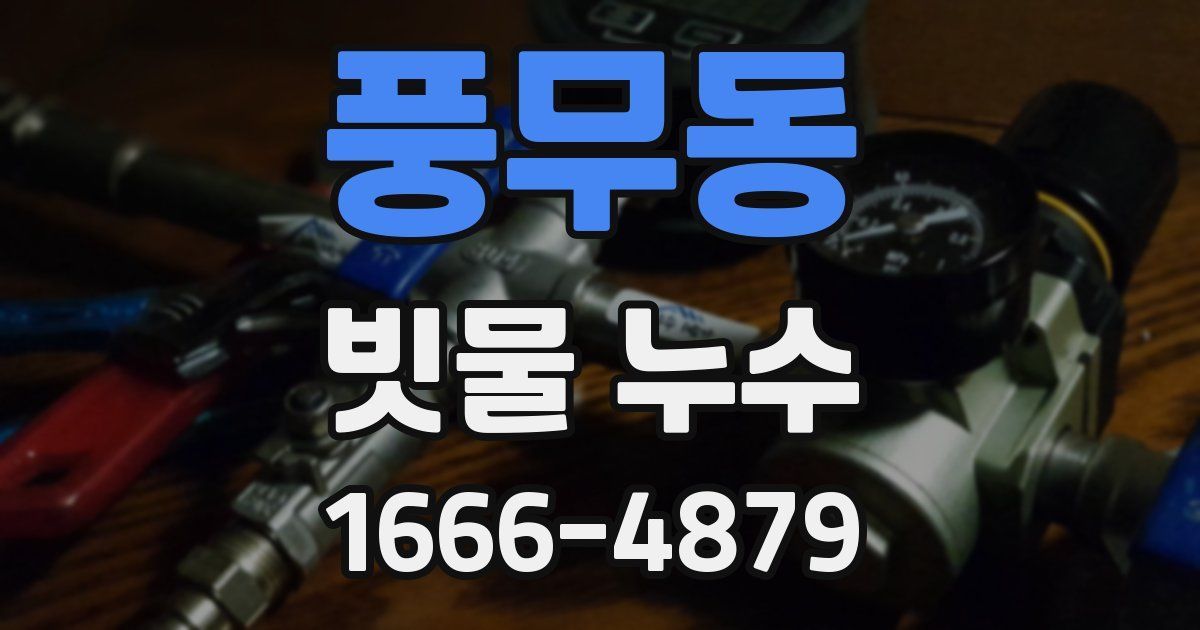 풍무동 빗물 누수