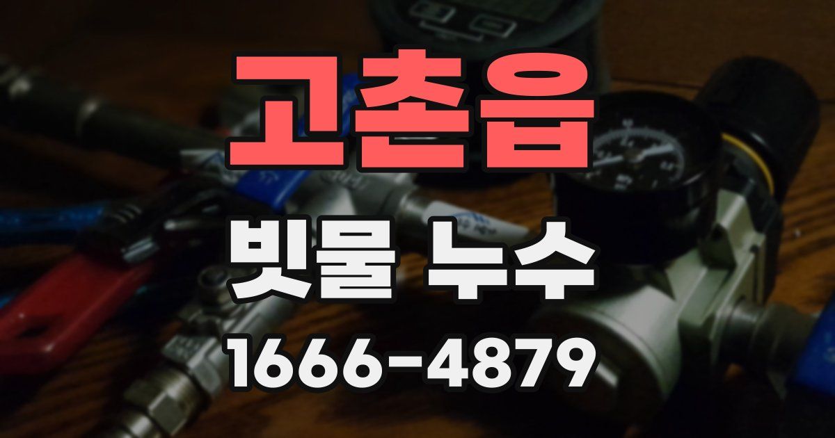 고촌읍 빗물 누수
