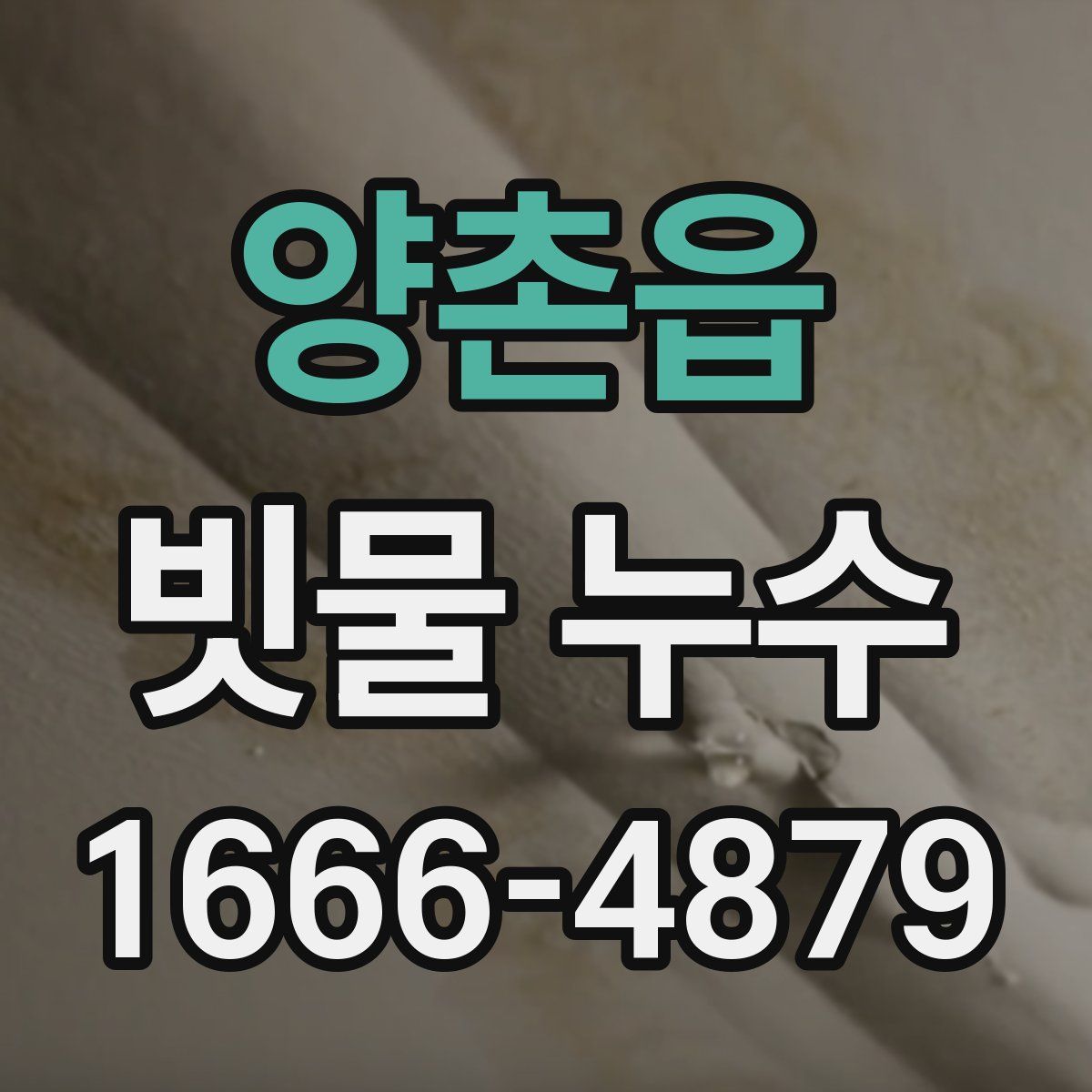 양촌읍 빗물 누수