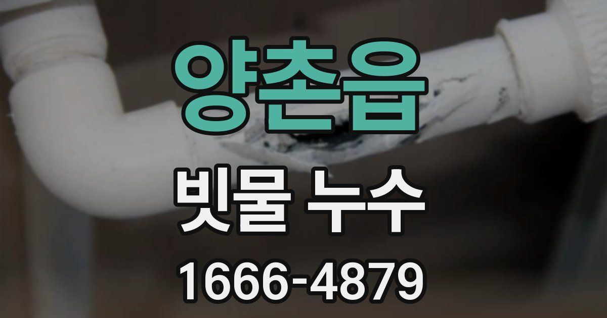 양촌읍 빗물 누수