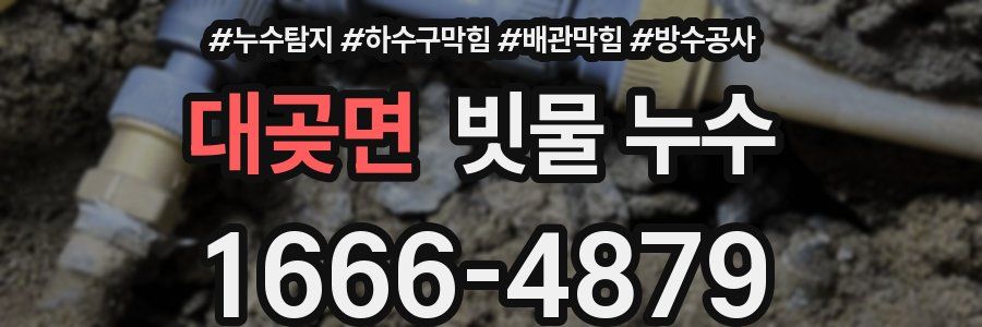 대곶면 빗물 누수