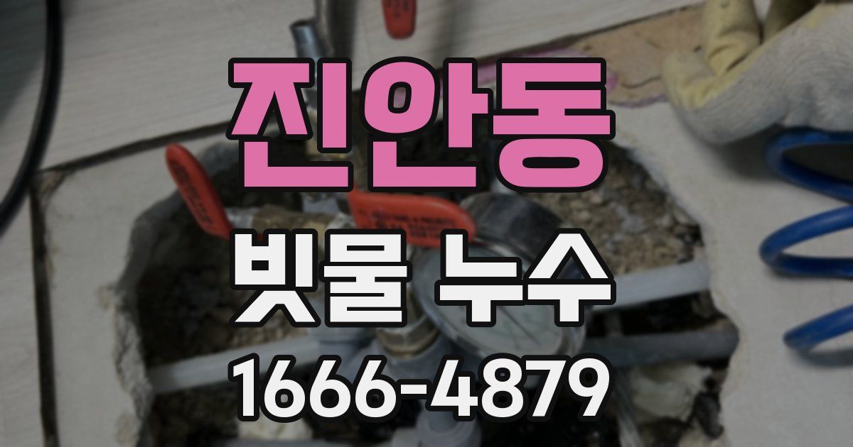 진안동 빗물 누수