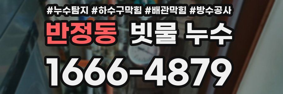 반정동 빗물 누수