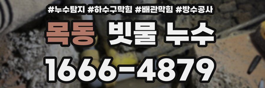 목동 빗물 누수