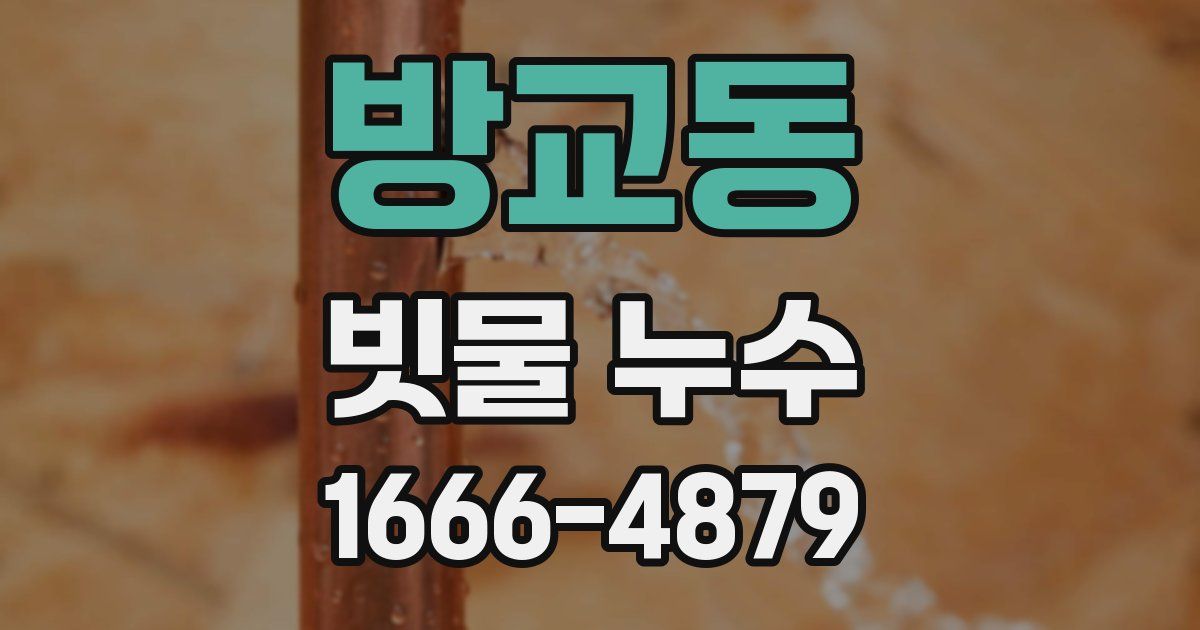 방교동 빗물 누수