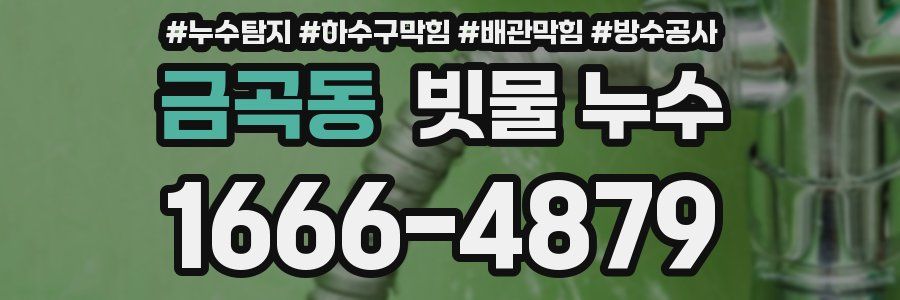 금곡동 빗물 누수