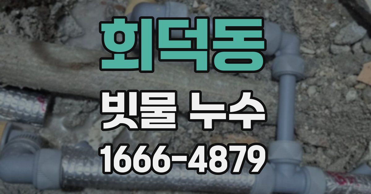 회덕동 빗물 누수