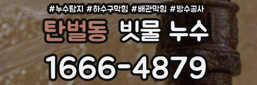 탄벌동 빗물 누수