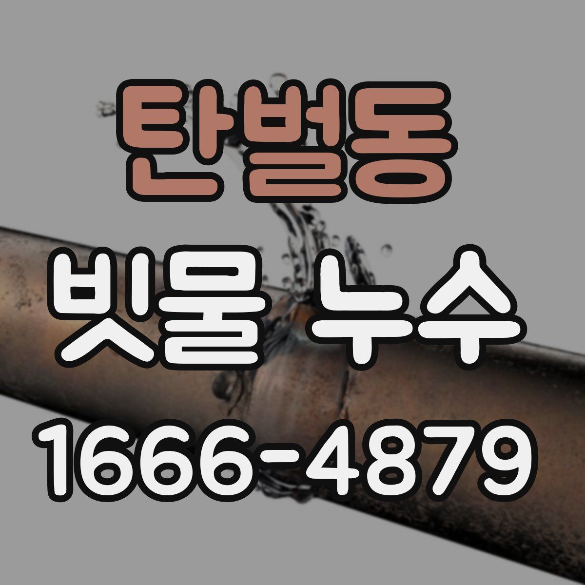 탄벌동 빗물 누수