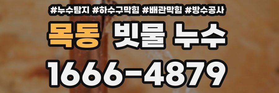 목동 빗물 누수
