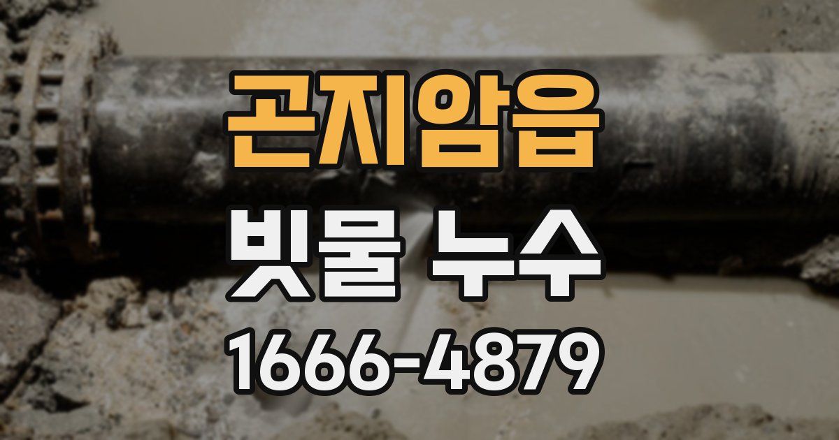 곤지암읍 빗물 누수