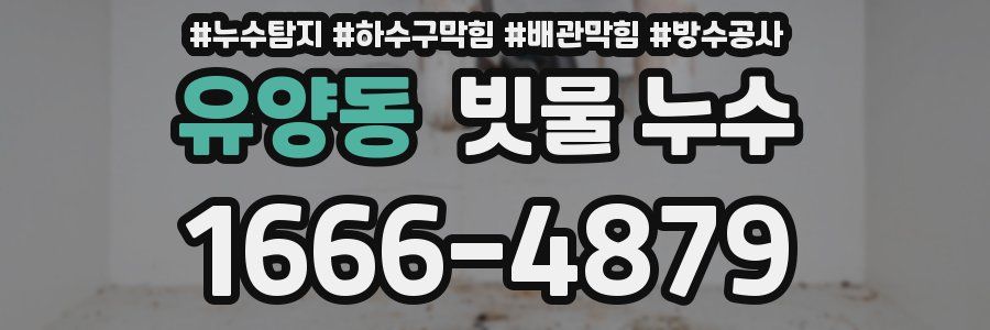 유양동 빗물 누수