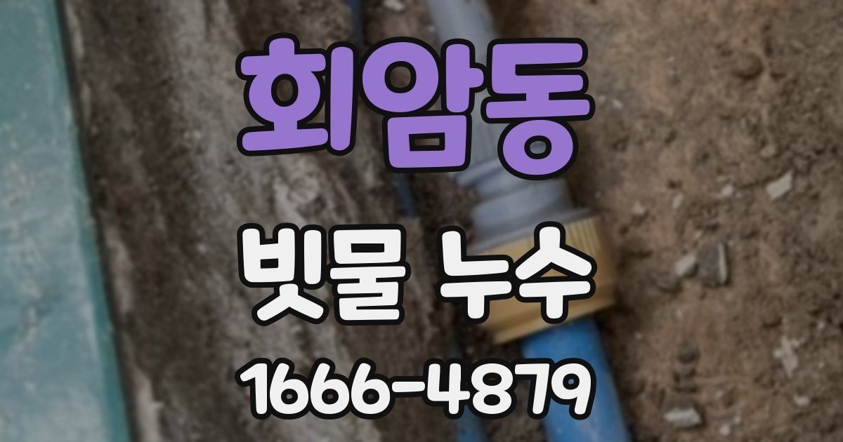 회암동 빗물 누수