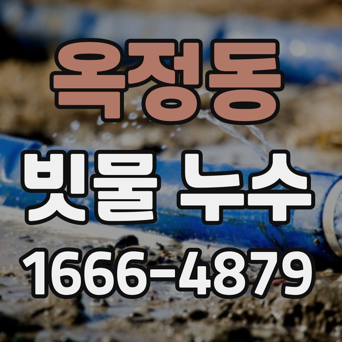 옥정동 빗물 누수