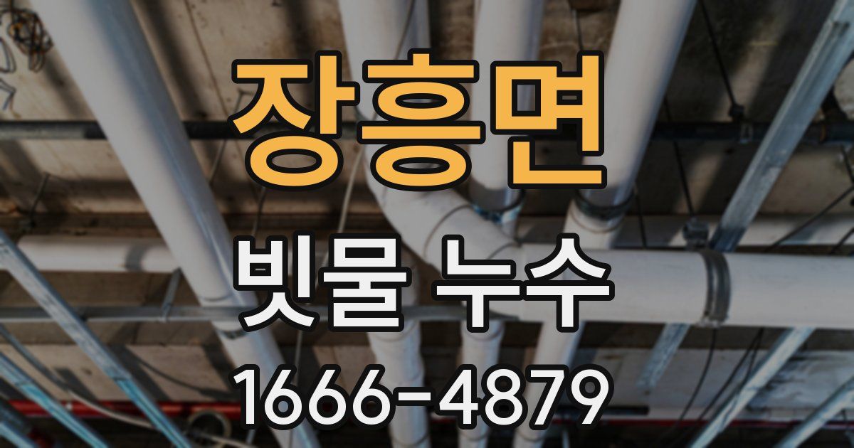 장흥면 빗물 누수