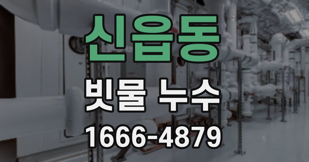 신읍동 빗물 누수