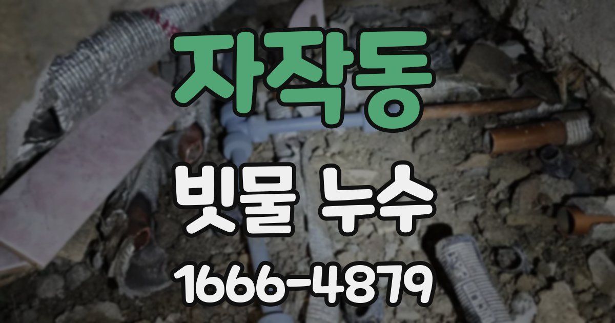 자작동 빗물 누수
