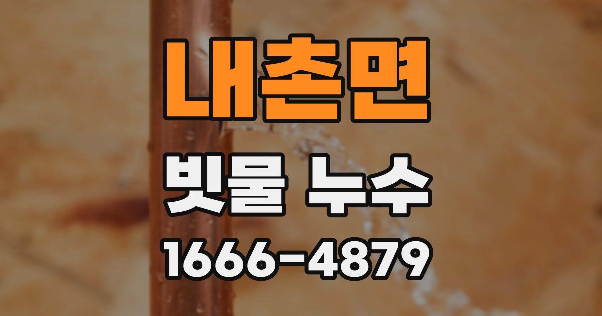 내촌면 빗물 누수
