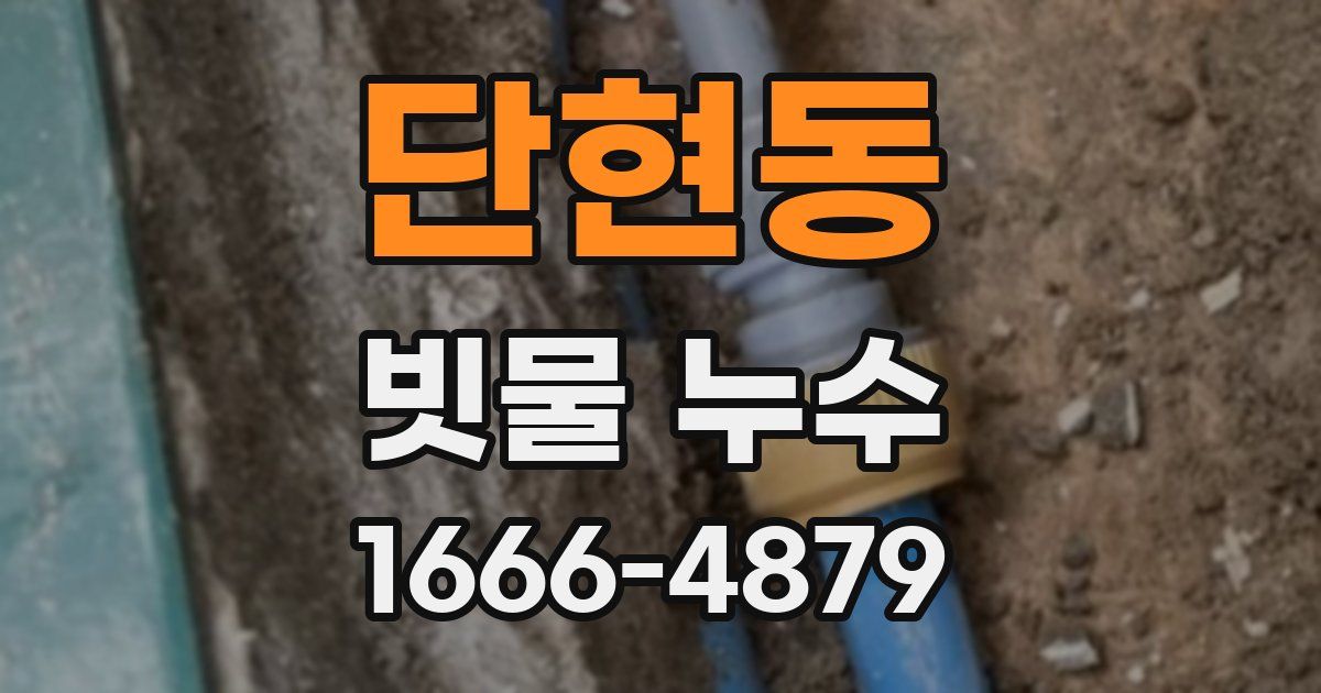 단현동 빗물 누수