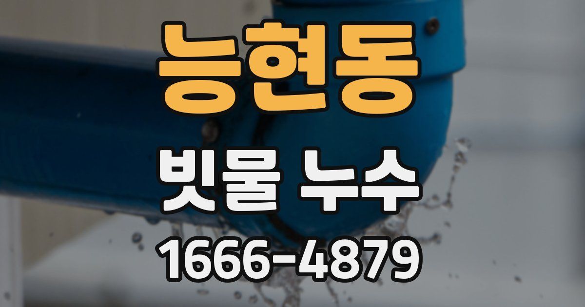 능현동 빗물 누수