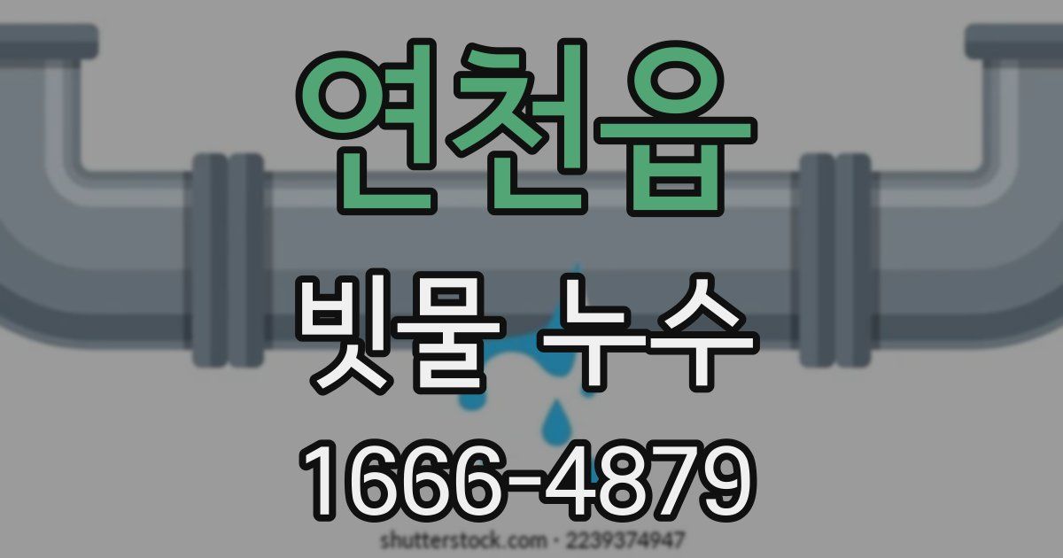 연천읍 빗물 누수