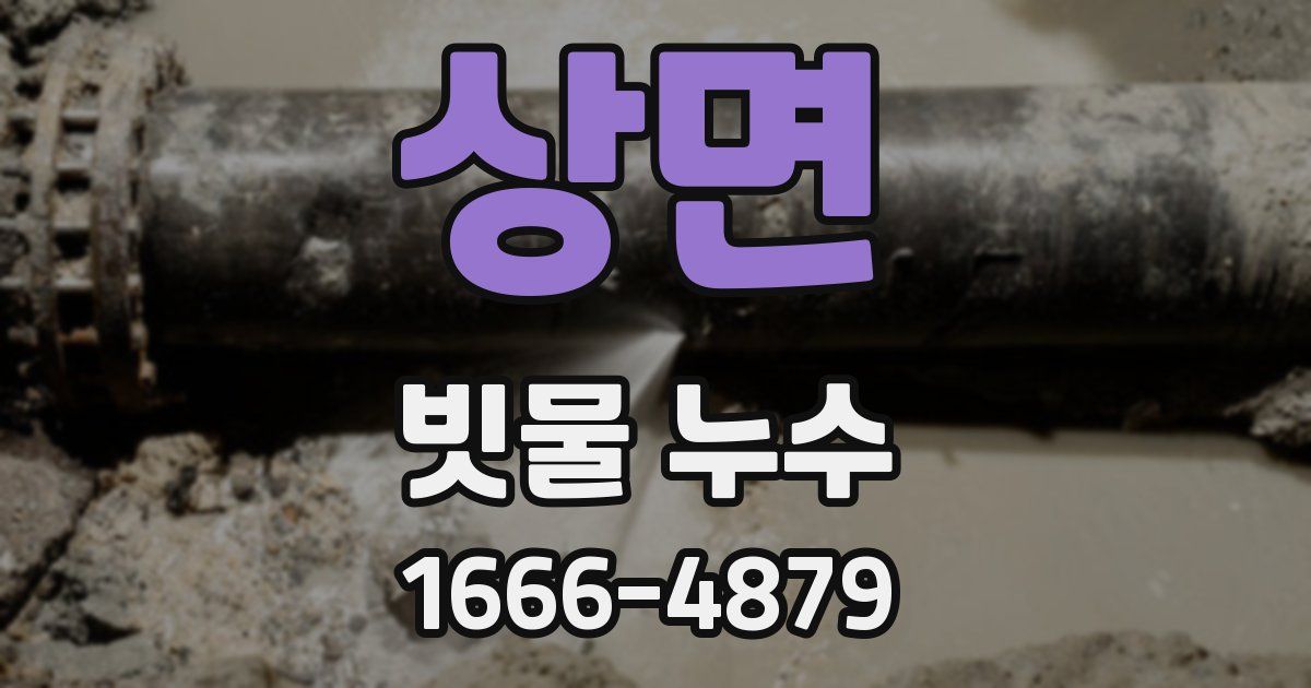 상면 빗물 누수