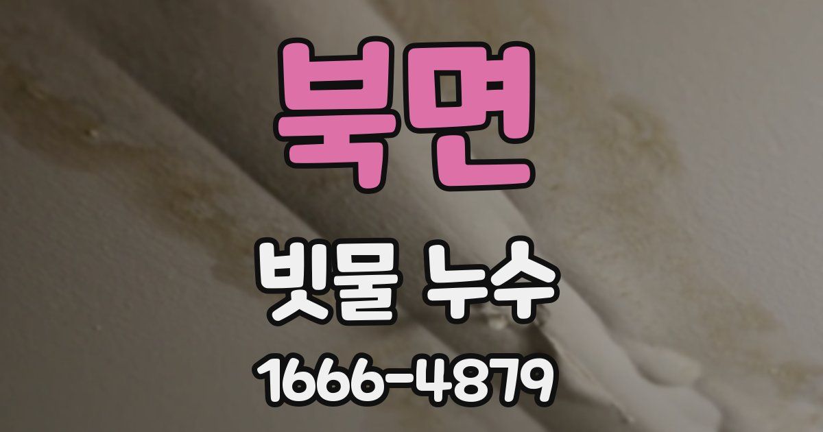 북면 빗물 누수
