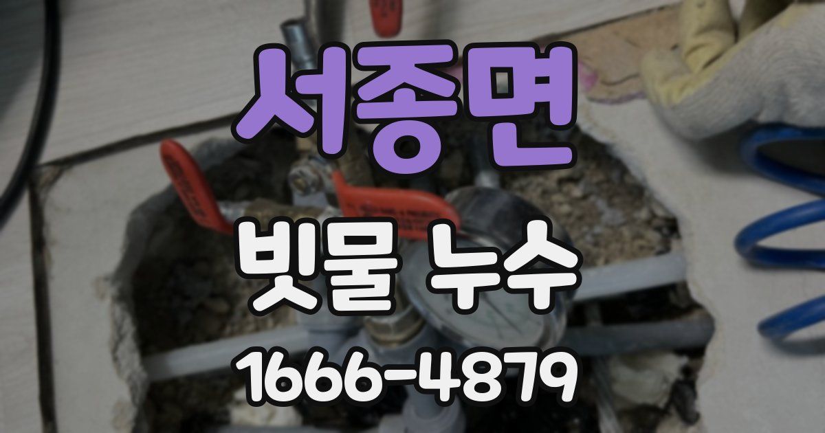 서종면 빗물 누수