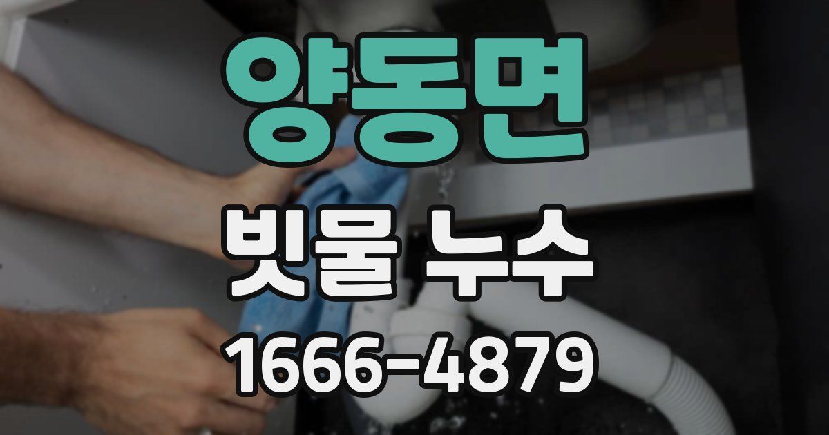 양동면 빗물 누수