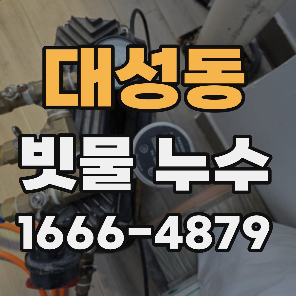 대성동 빗물 누수