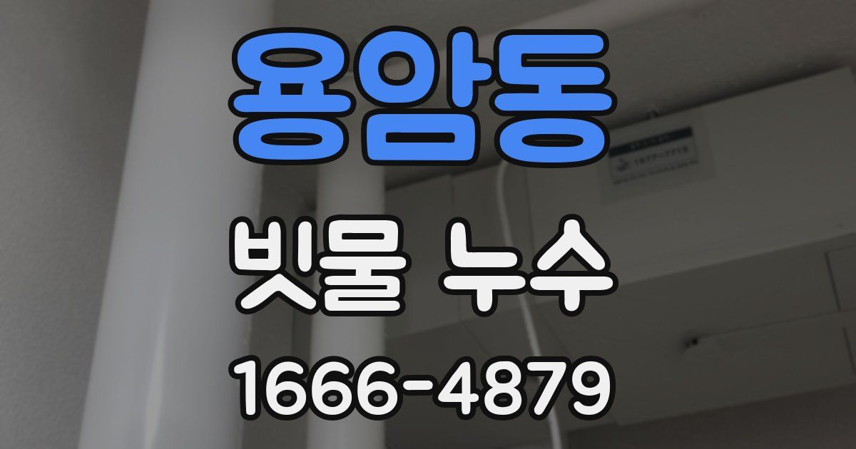 용암동 빗물 누수