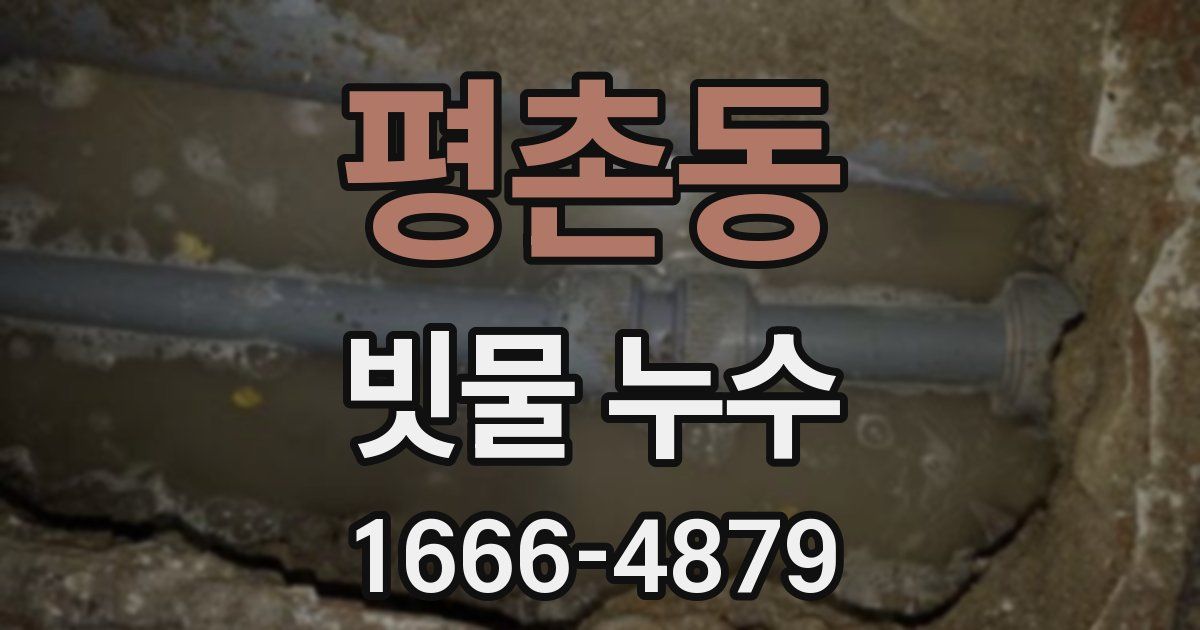 평촌동 빗물 누수