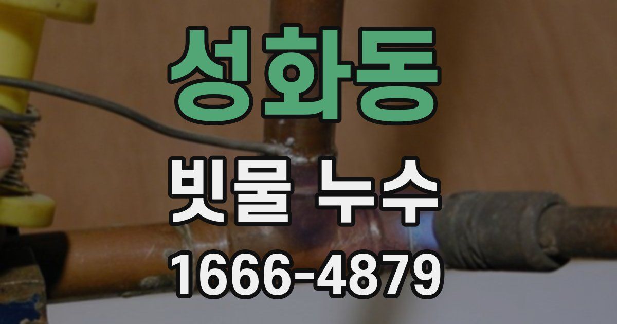 성화동 빗물 누수