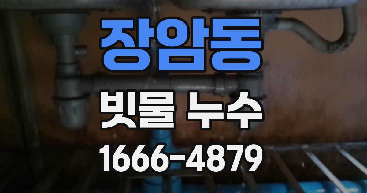장암동 빗물 누수