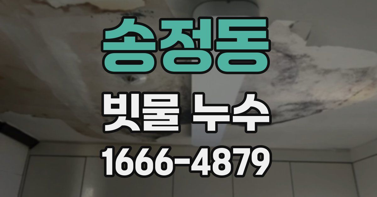 송정동 빗물 누수