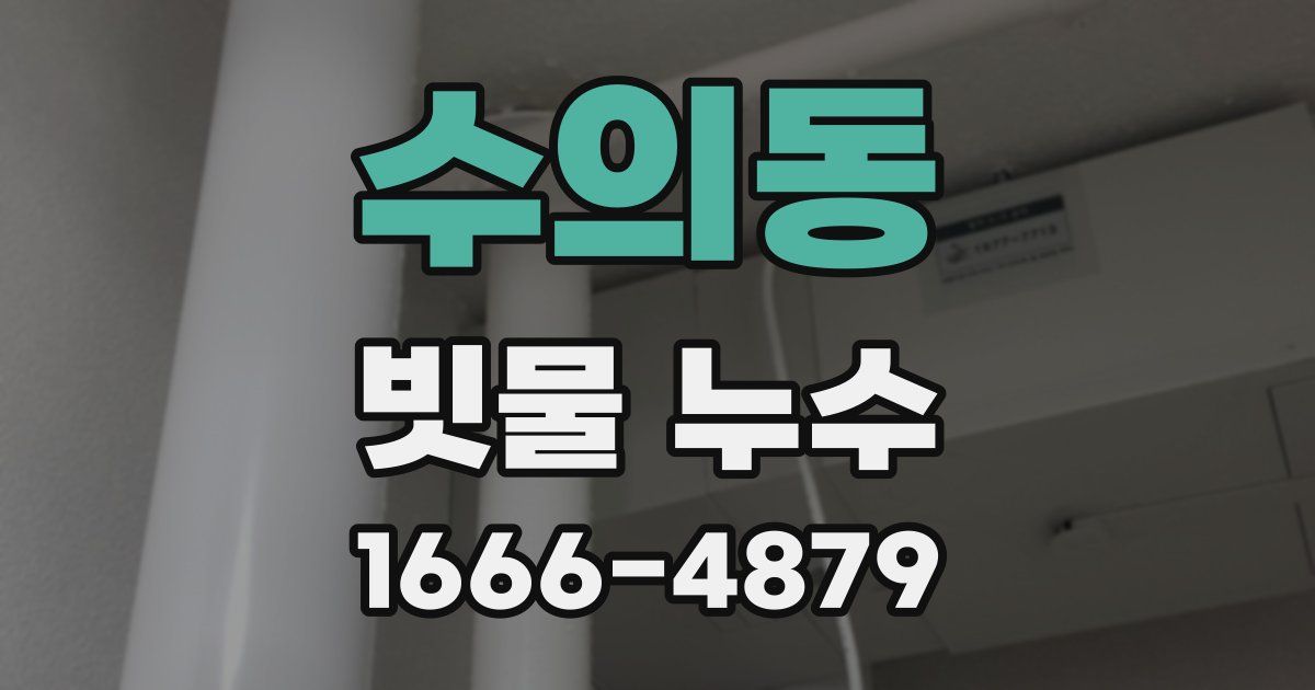 수의동 빗물 누수