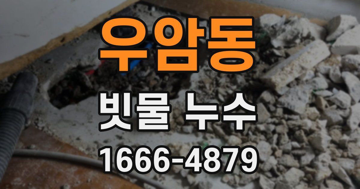우암동 빗물 누수