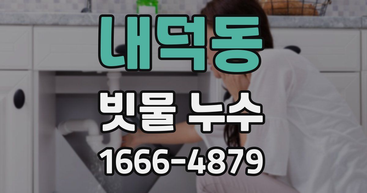 내덕동 빗물 누수