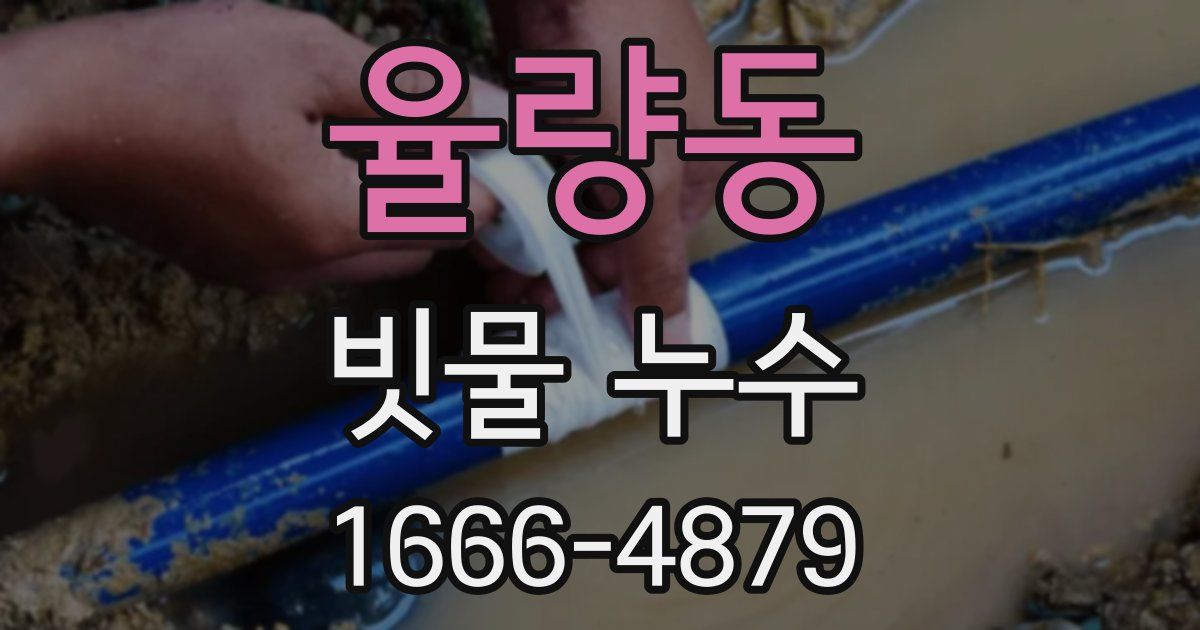 율량동 빗물 누수