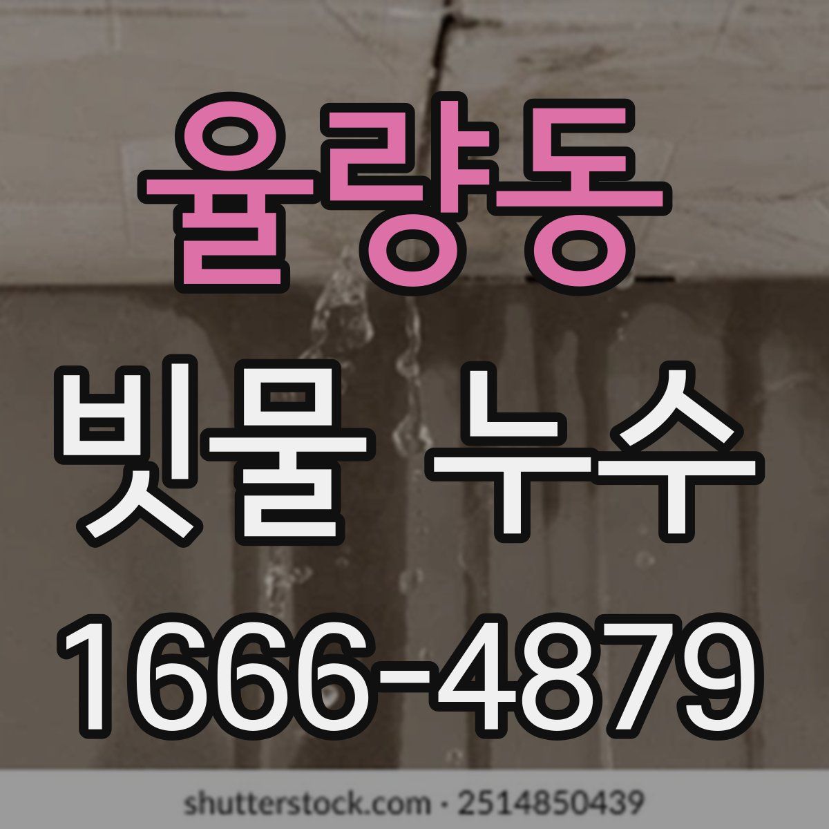 율량동 빗물 누수