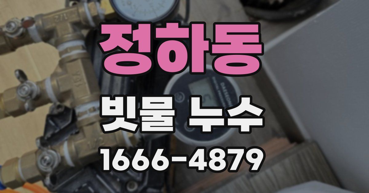 정하동 빗물 누수