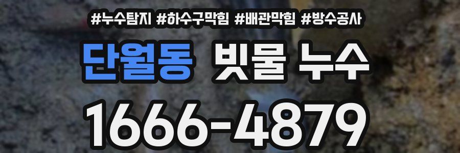 단월동 빗물 누수
