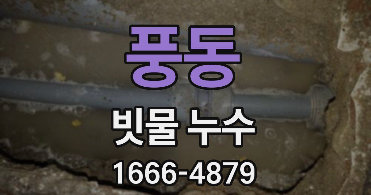 풍동 빗물 누수