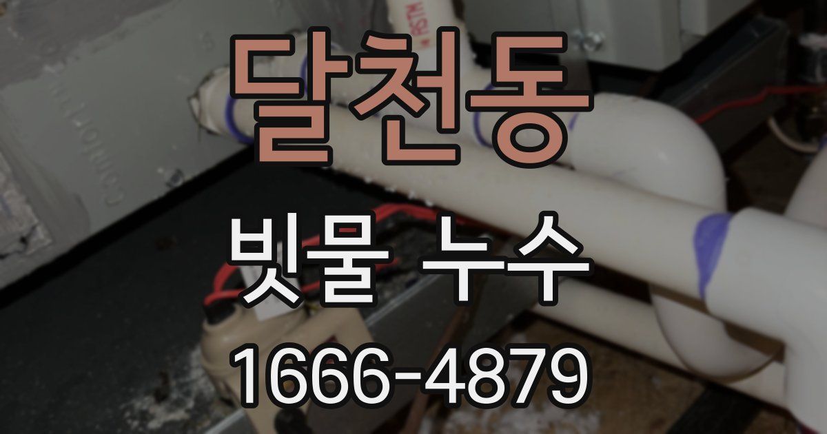 달천동 빗물 누수