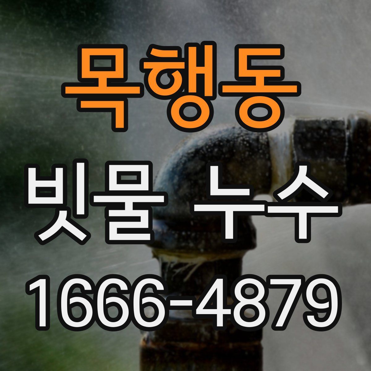목행동 빗물 누수