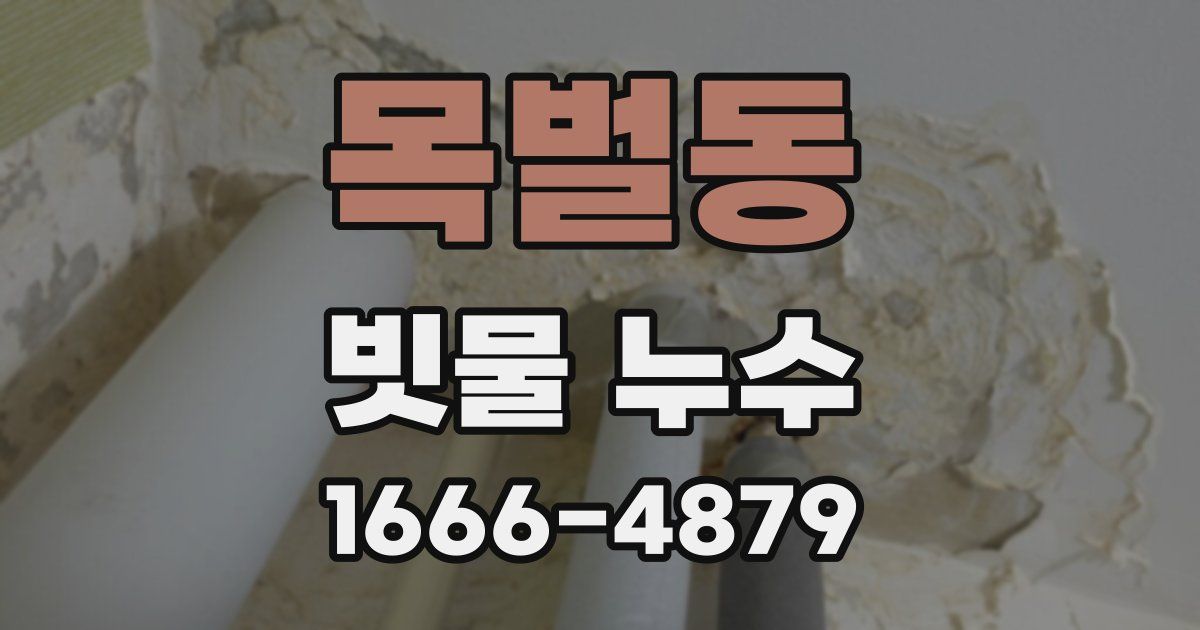 목벌동 빗물 누수