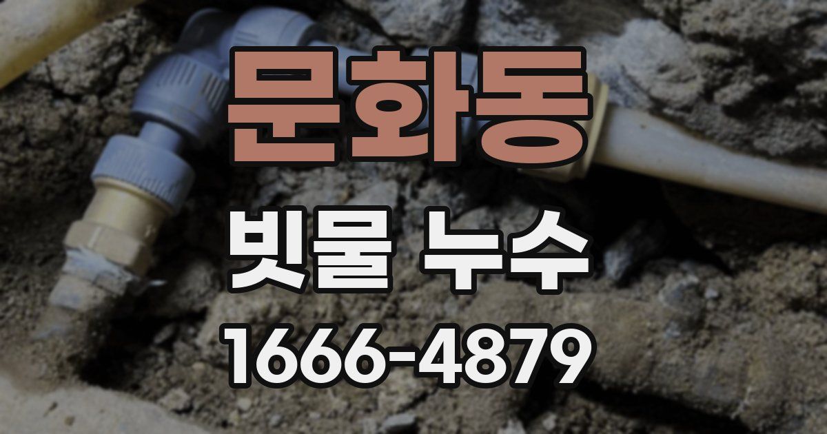 문화동 빗물 누수