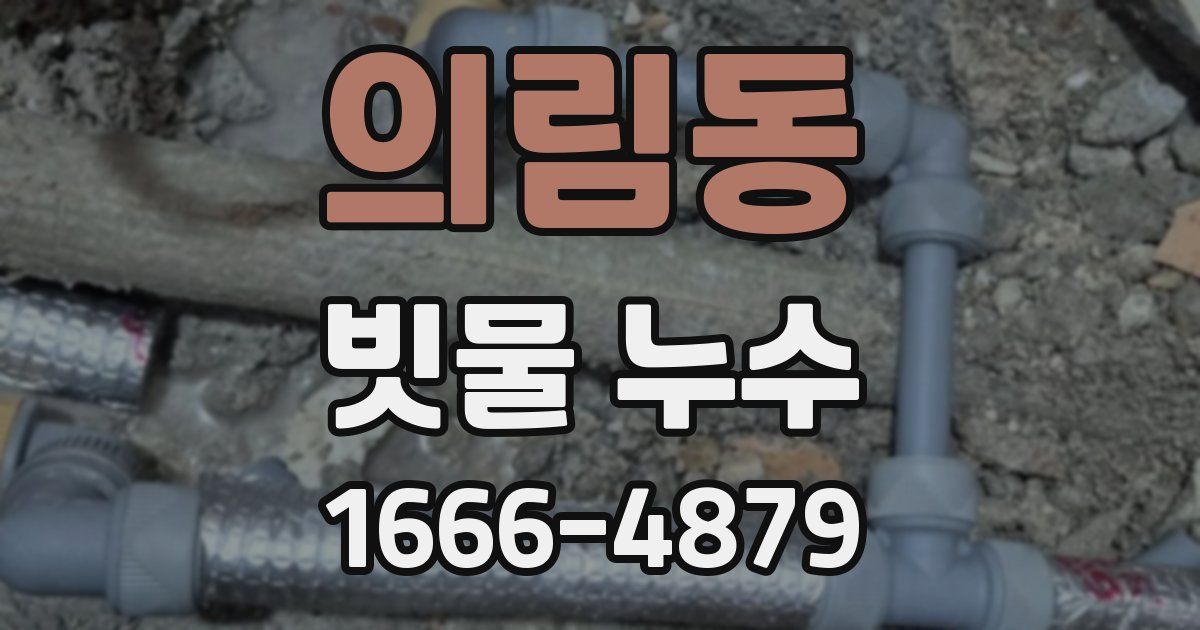 의림동 빗물 누수